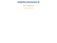 Tablet Screenshot of marmi.moncini.it